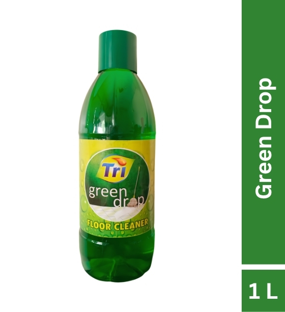 Tri Green Drop Floor Cleaner Powerful Disinfectant, Long-Lasting Fresh Fragrance (1L)