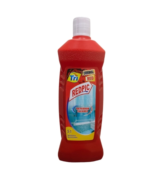 TRI Redpic Original Red Bathroom Cleaner – 3 in 1 Powerful Cleaning Formula for Tiles, Floor & Sink (500ml) - Image 2