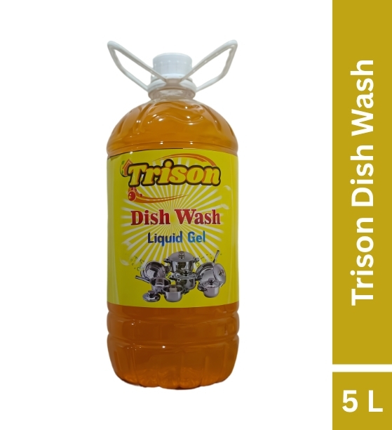 Trison Dish Wash Liquid Gel for Sparkling Clean Utensils Dish Cleaning Gel (5L)