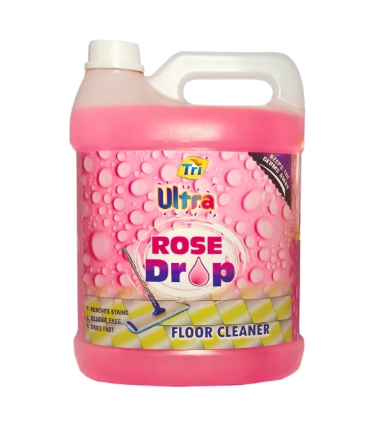 TRI Rose Drop Floor Cleaner- Long-Lasting Rose Fragrance (5L) - Image 2