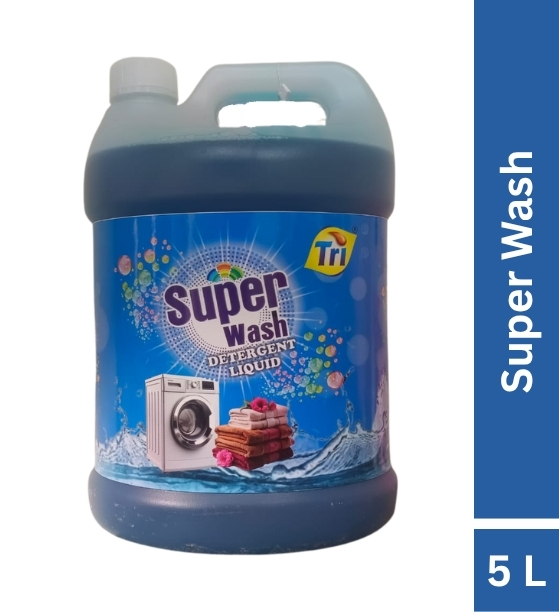 Tri Super Wash Detergent Liquid – Powerful Stain Remover (5L)